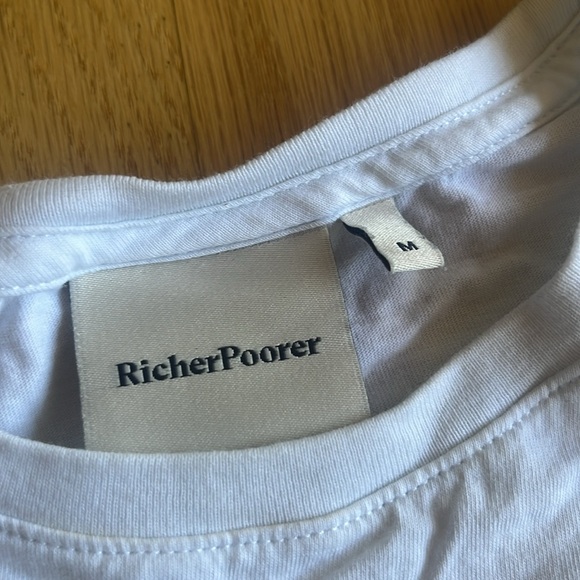 RicherPoorer white t crop - Picture 2 of 2